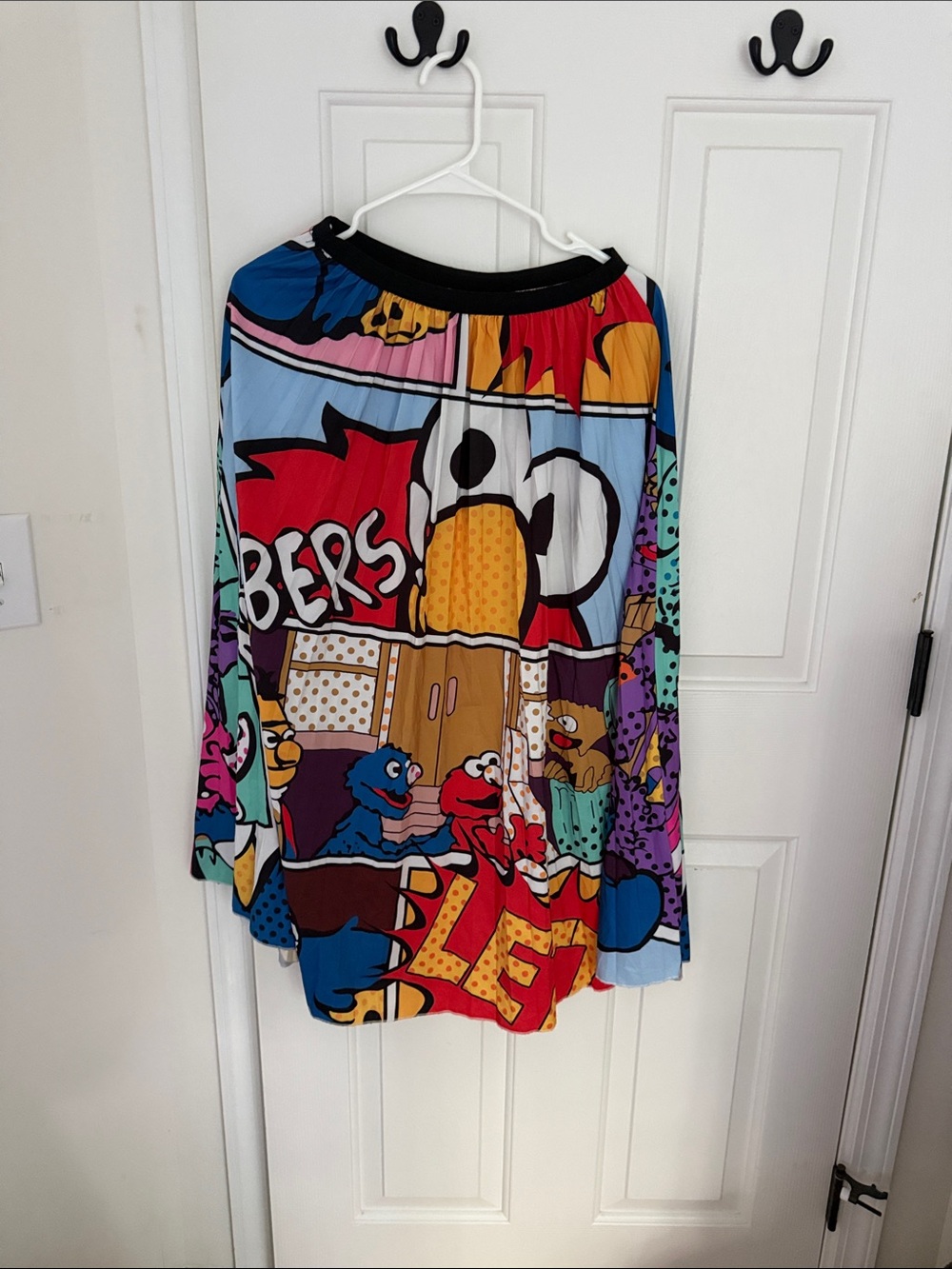 LuLaRoe Multicolor Cartoon Print Circle Skirt - Red, Blue, Yellow, Purple